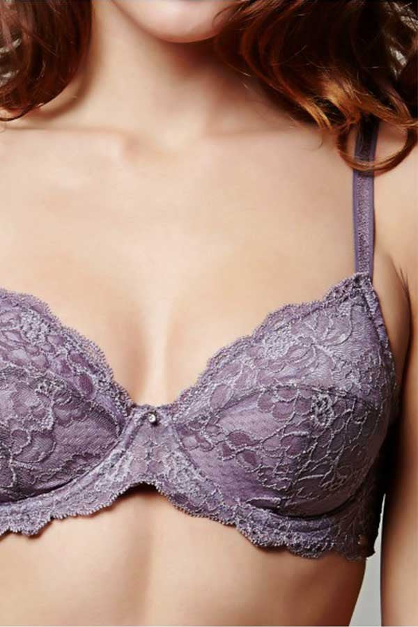 SALUA Lingerie  Practical Comfy Beautiful Lace  Bra  Montelle Taupe