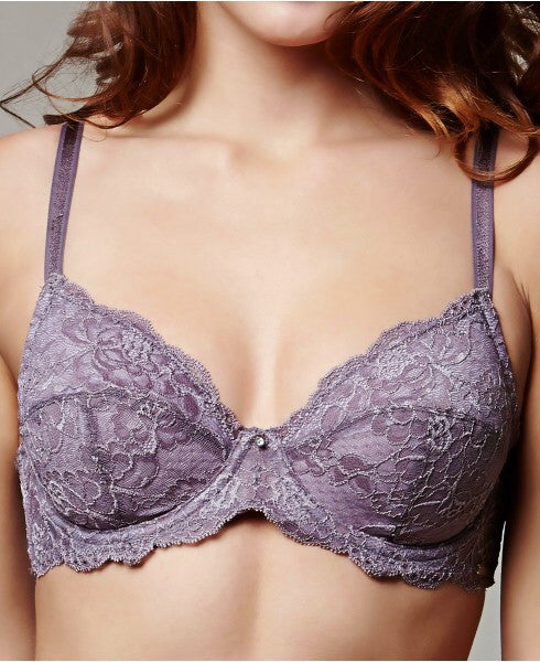 SALUA Lingerie  Practical Comfy Beautiful Lace  Bra  Montelle Taupe