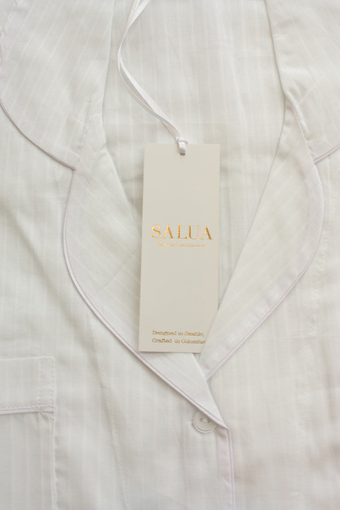 Classic Sleep Shirt in Woven Cotton– Salua Lingerie
