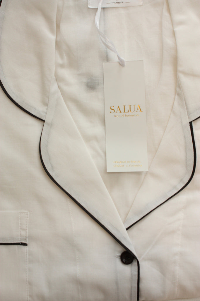 Classic Sleep Shirt in Woven Cotton– Salua Lingerie
