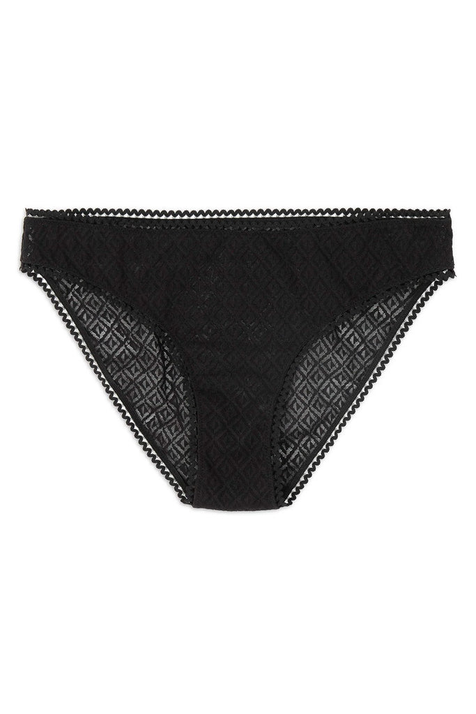 SWEATY BETTY L Women Lingerie Solid Black Thong Briefs Stretch Lasercut  Logo